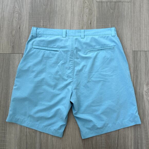Peter Millar Crown Sport Performance Golf Short Grotto Blue Size 34 MS19EP01 - Picture 3 of 8